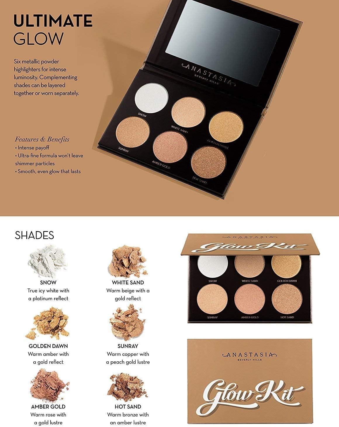 Buy Original Anastasia Beverly Hills The Ultimate Glow Highlighting Kit - Online at Best Price in Pakistan Buy Original Anastasia Beverly Hills The Ultimate Glow Highlighting Kit - Online at Best Price in Pakistan
