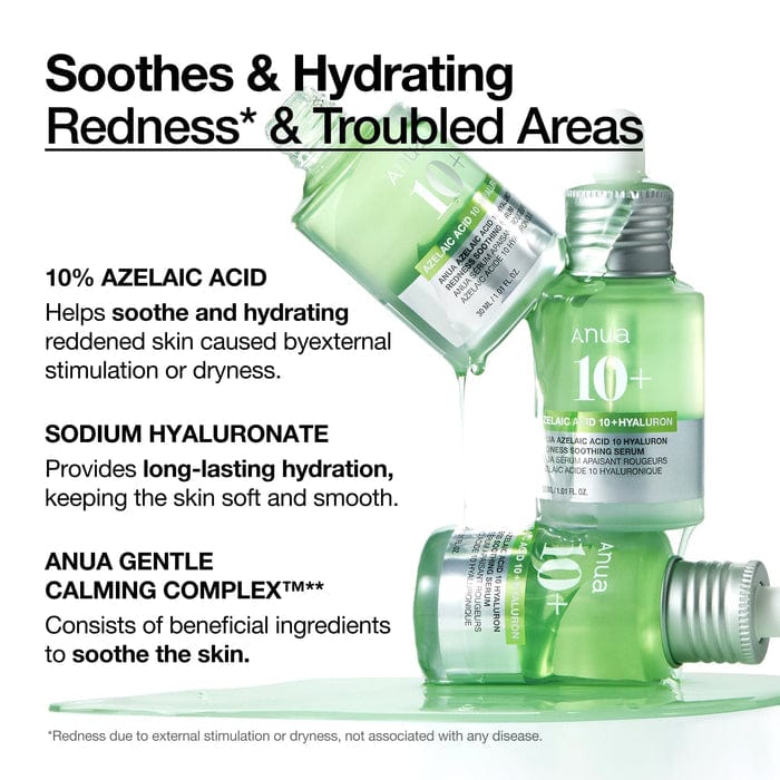 Buy Original ANUA Azelaic Acid 10 Hyaluron Redness Soothing Serum - Online at Best Price in Pakistan Buy Original ANUA Azelaic Acid 10 Hyaluron Redness Soothing Serum - Online at Best Price in Pakistan
