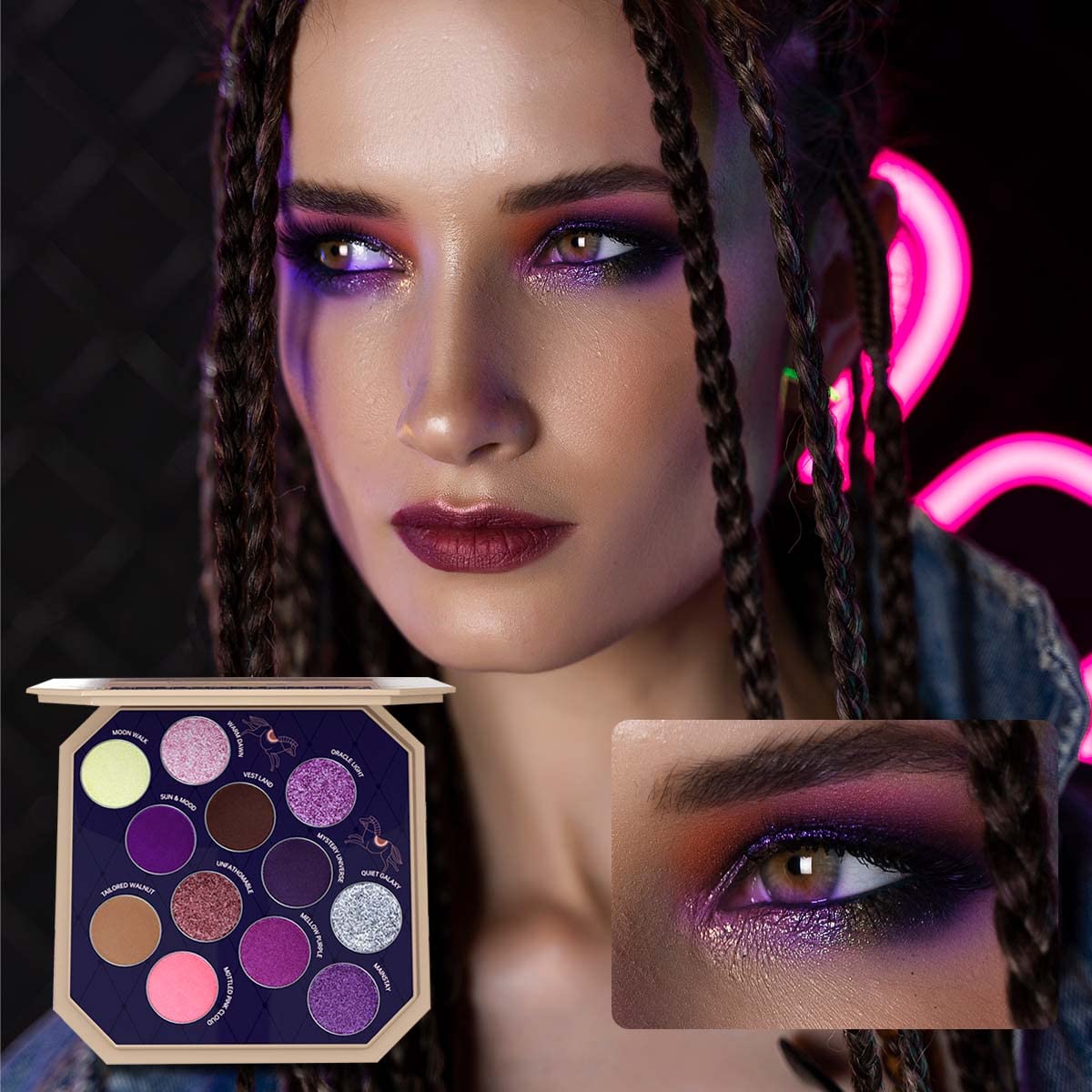 Buy Original LUXAZA Glamor Night  Eyeshadow Palette Purples 12 Colors Matte & Shimmer & Glitter - Online at Best Price in Pakistan Buy Original LUXAZA Glamor Night  Eyeshadow Palette Purples 12 Colors Matte & Shimmer & Glitter - Online at Best Price in Pakistan