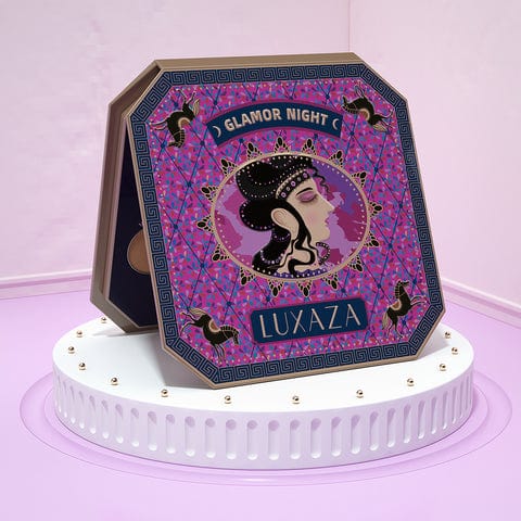 Buy Original LUXAZA Glamor Night  Eyeshadow Palette Purples 12 Colors Matte & Shimmer & Glitter - Online at Best Price in Pakistan