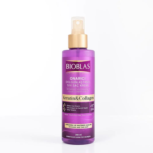 Buy Original BIOBLAS Repairing Keratin and Collagen Volumizing Liquid Hair Conditioner 200ml - Online at Best Price in Pakistan