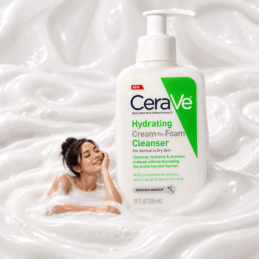 Buy Original CeraVe Hydrating Cream-to-Foam Cleanser - Online at Best Price in Pakistan