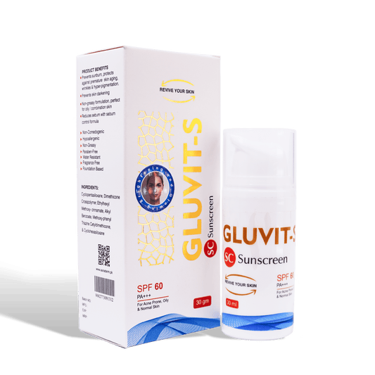 Buy Original GLUVIT-S Sunscreen SPF 60 - 30g - Online at Best Price in Pakistan