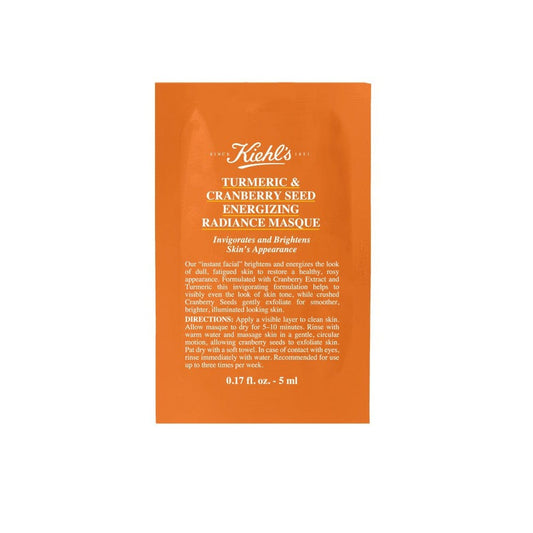 Buy Original Kiehl's Turmeric & Cranberry Seed Energizing Radiance Masque 5 ml - Online at Best Price in Pakistan