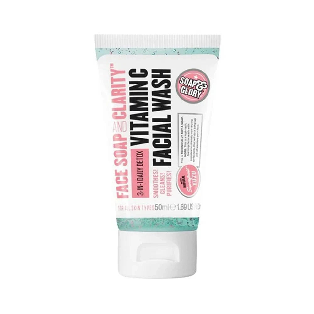 Buy Original Soap & Glory Face Soap & Clarity Vitamin-C Facial Wash 3-in-1 50ml - Online at Best Price in Pakistan Buy Original Soap & Glory Face Soap & Clarity Vitamin-C Facial Wash 3-in-1 50ml - Online at Best Price in Pakistan