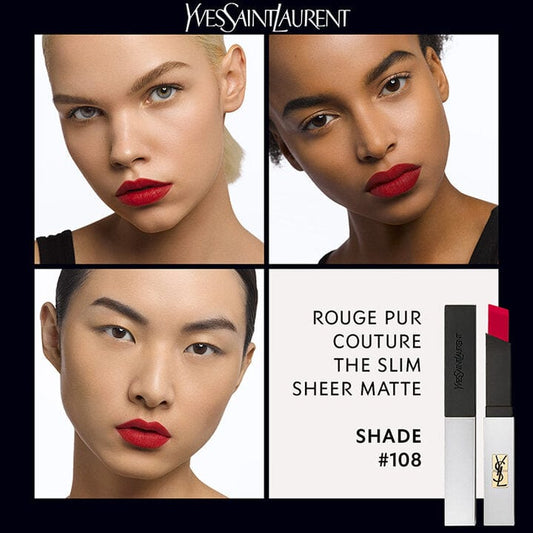 Buy Original Yves Saint Laurent Rouge Pur Couture The Slim Sheer Matte Lipstick 108 Rouge Devetu - Online at Best Price in Pakistan