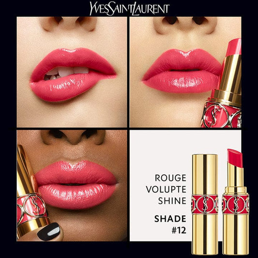 Buy Original Yves Saint Laurent Rouge Volupte Shine 12 Corail - Online at Best Price in Pakistan