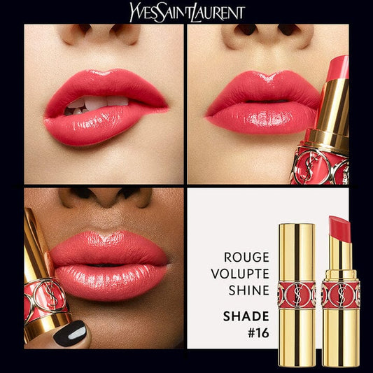 Buy Original Yves Saint Laurent  Rouge Volupté Shine 16 Orange Majorelle - Online at Best Price in Pakistan