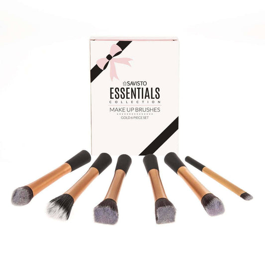 Buy Original Savisto Essentials Uk Makeup Brushes Set 6 Brushes - Gold Online at Best Price in Pakistan