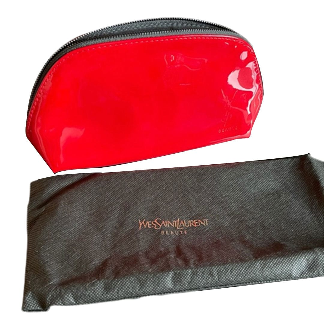 Yves Saint Laurent Beaute Trousse Prestige Pouch Medium Size Red cosmeticsdiary.pk