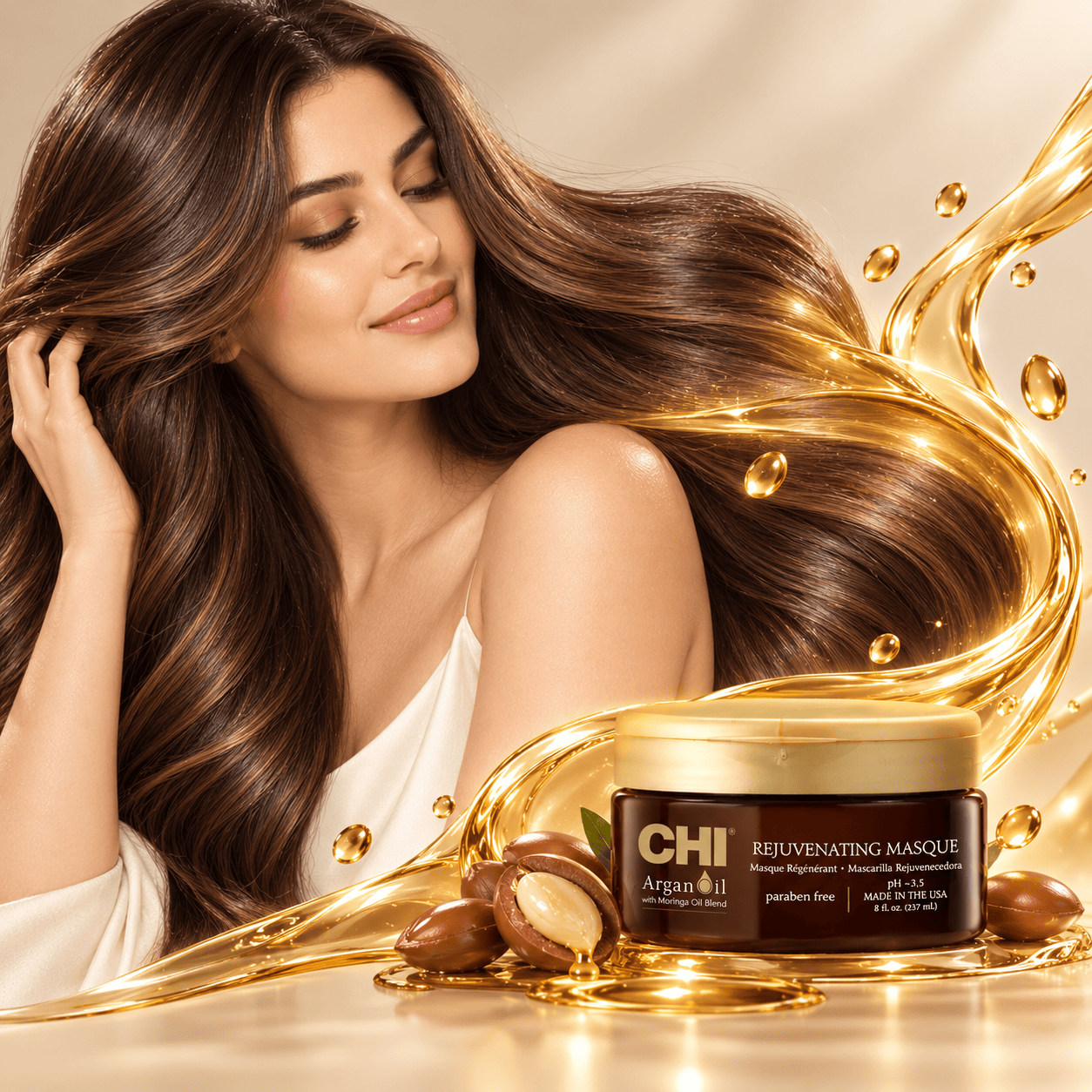 CHI Argan Oil Rejuvenating Hair Masque 237ml