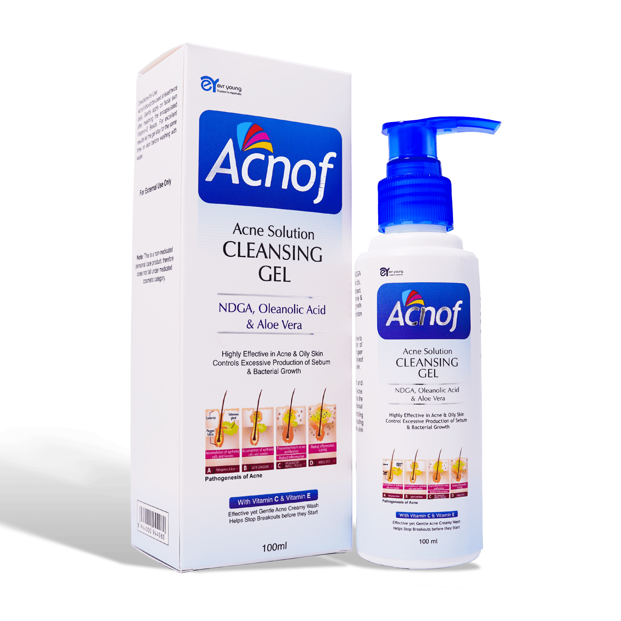 Buy Original Acnof Acne Solution Cleansing Gel - 100ml - Online at Best Price in Pakistan