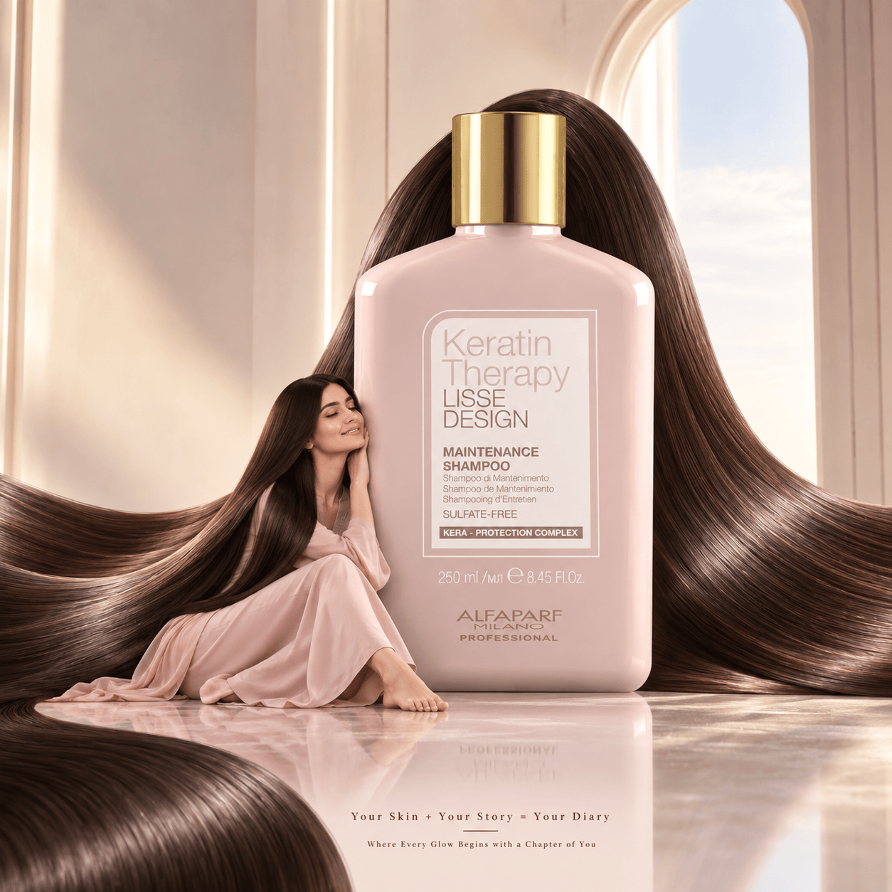 Buy Original Alfaparf Milano Professional Lisse Design Keratin Therapy Maintenance Shampoo 250ml - Online at Best Price in Pakistan