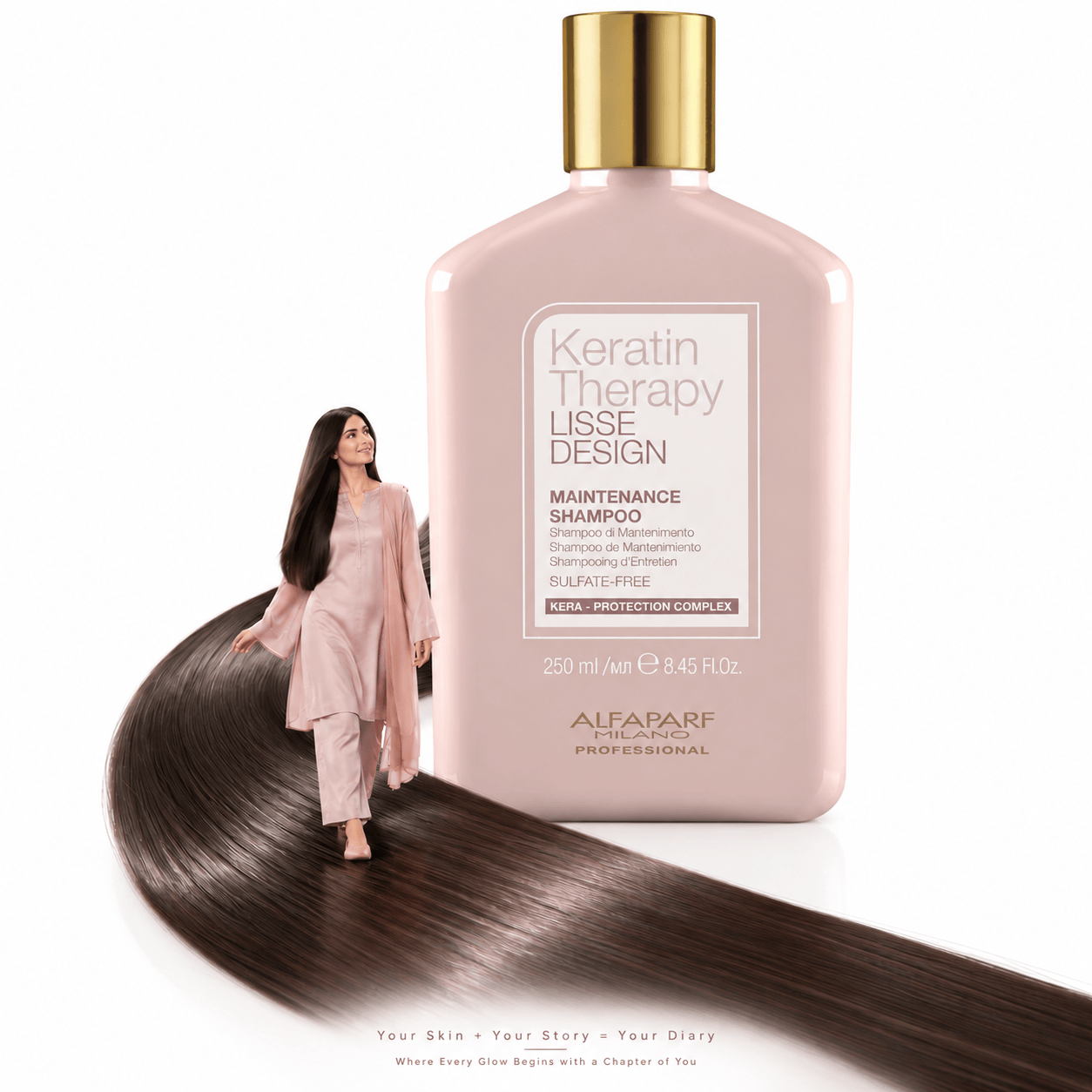 Buy Original Alfaparf Milano Professional Lisse Design Keratin Therapy Maintenance Shampoo 250ml - Online at Best Price in Pakistan