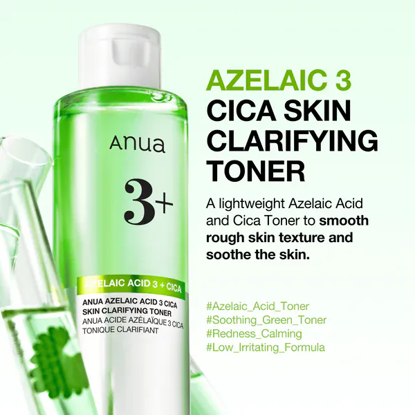 Buy Original Anua Azelaic Acid 3 Cica Skin Clarifying Toner 250ml - Online at Best Price in Pakistan
