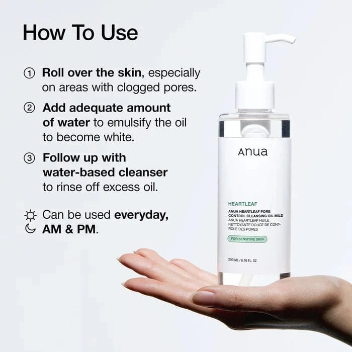 Buy Original ANUA Heartleaf Pore Cleansing Oil Mild 200ml - Online at Best Price in Pakistan