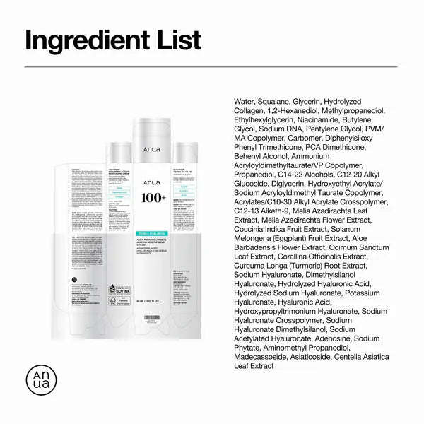Buy Original Anua PDRN Hyaluronic Acid 100 Moisturizing Cream 60ml - Online at Best Price in Pakistan