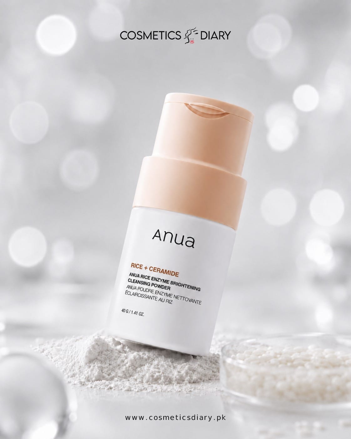 Buy Original ANUA Rice Enzyme Brightening Cleansing Powder 40g - Online at Best Price in Pakistan