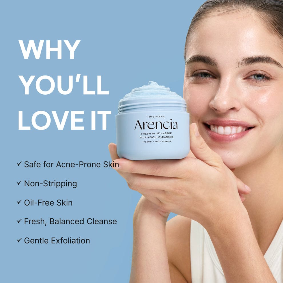 Buy Original Arencia Blue Hyssop Rice Mochi Cleanser 120g - Online at Best Price in Pakistan