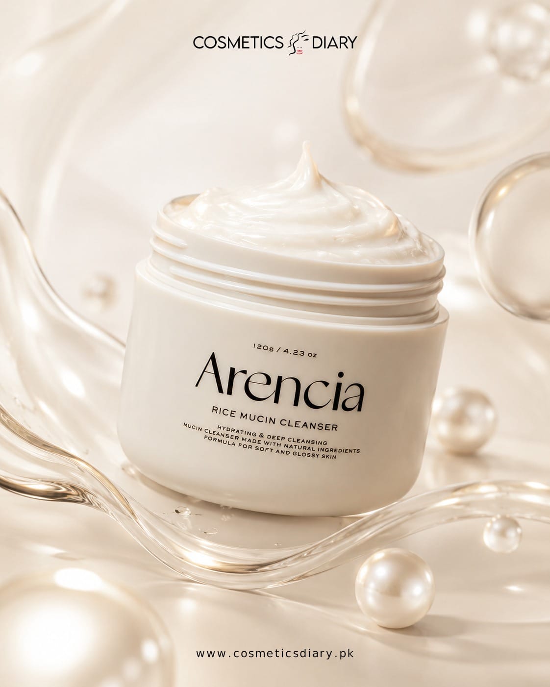 Buy Original Arencia Rice Mucin Face Cleanser 120g - Online at Best Price in Pakistan