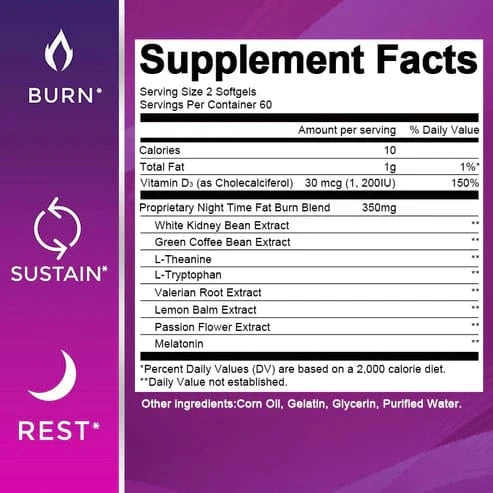 Buy Original B Beworths Night Time Fat Burner 120-Capsules - Online at Best Price in Pakistan