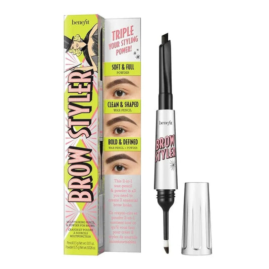 Buy Original Benefit Cosmetics Brow Styler Brow Pencil & Powder Duo 6 Cool Soft Black - Online at Best Price in Pakistan