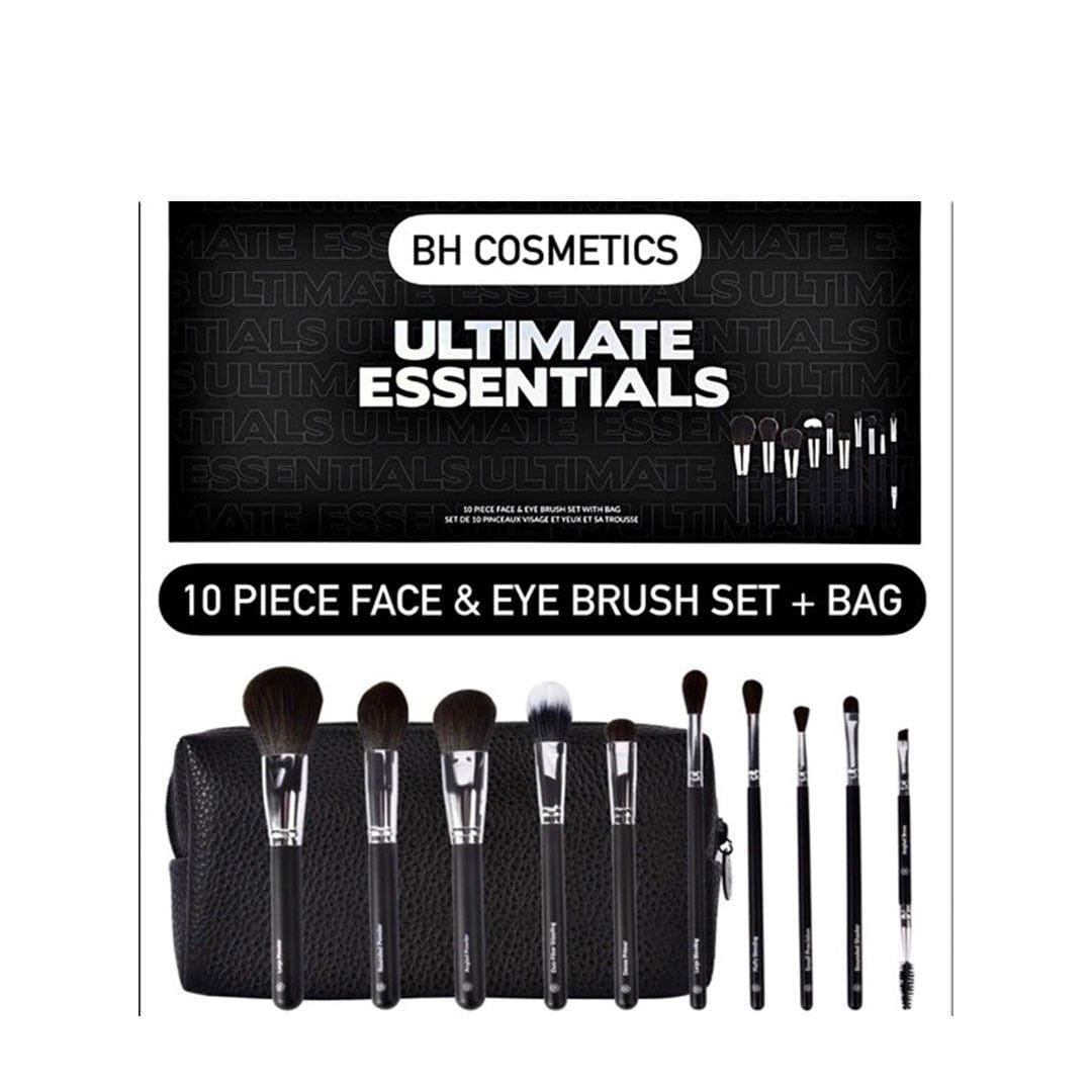 Buy Original BH Cosmetics Ultimate Essentials - 10 Pc Brush Set + Bag - Online at Best Price in Pakistan