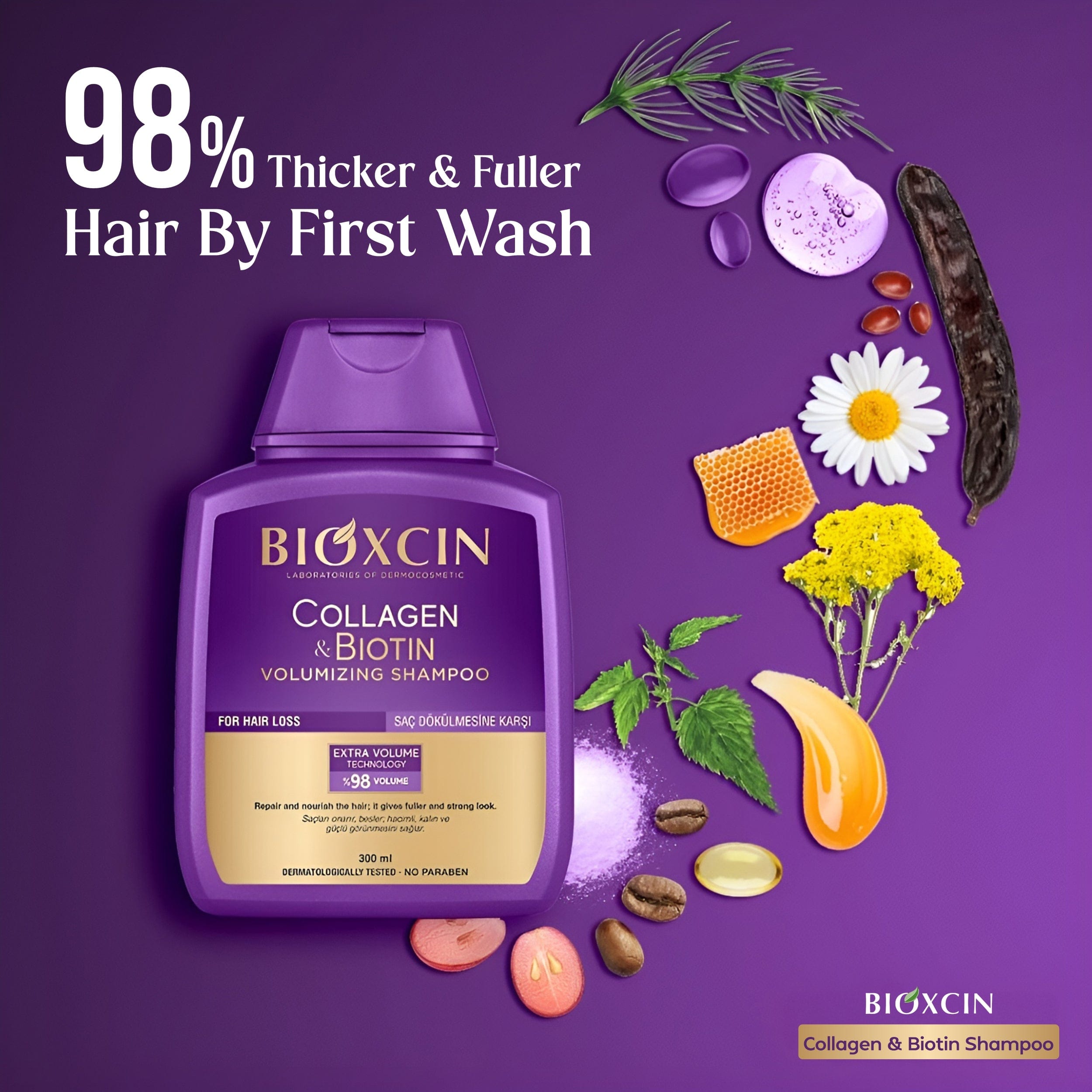 Buy Original Bioxcin Collagen & Biotin Volumizing Shampoo - 300ml - Online at Best Price in Pakistan