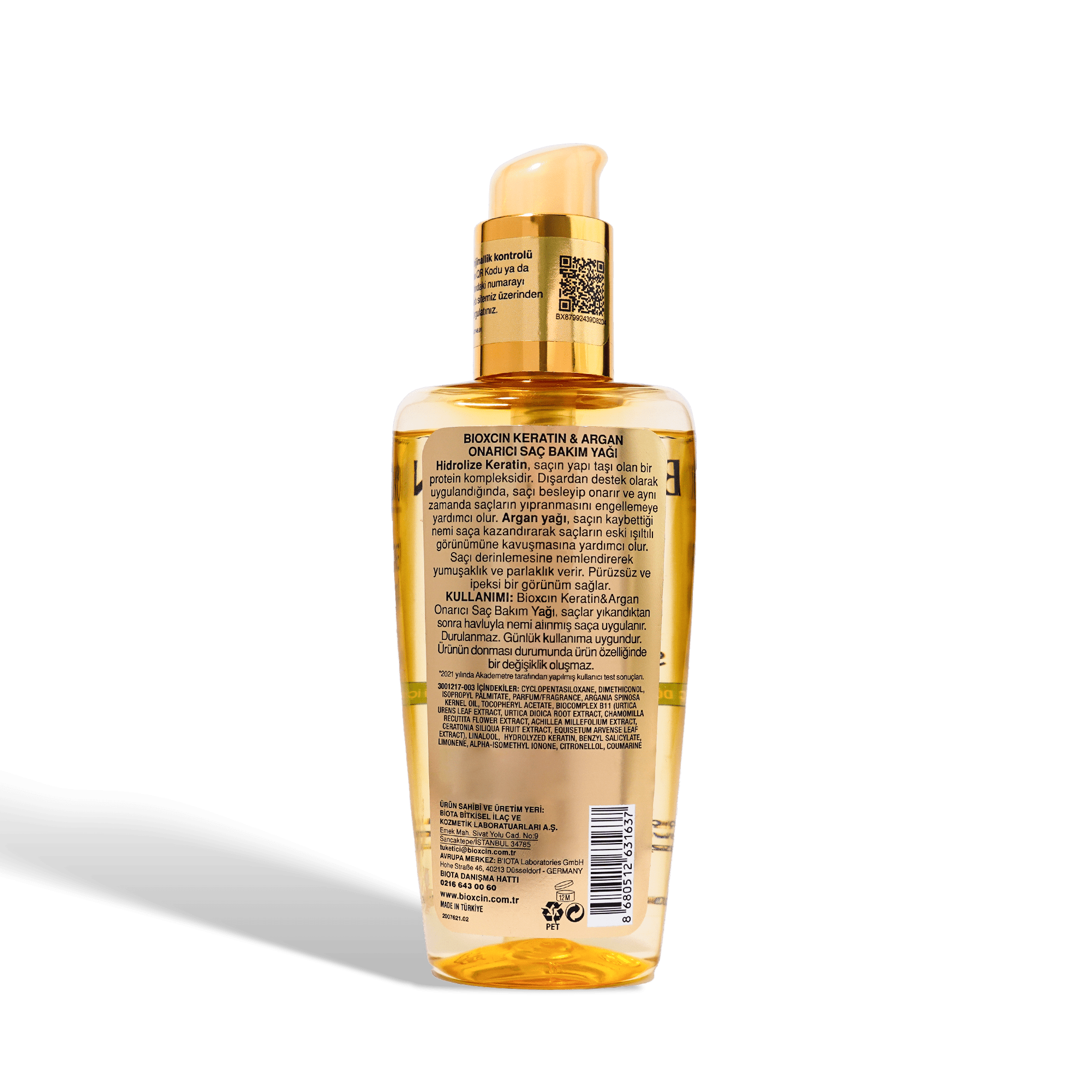 Buy Original Bioxcin Keratin & Argan Hair Oil - 150ml - Online at Best Price in Pakistan