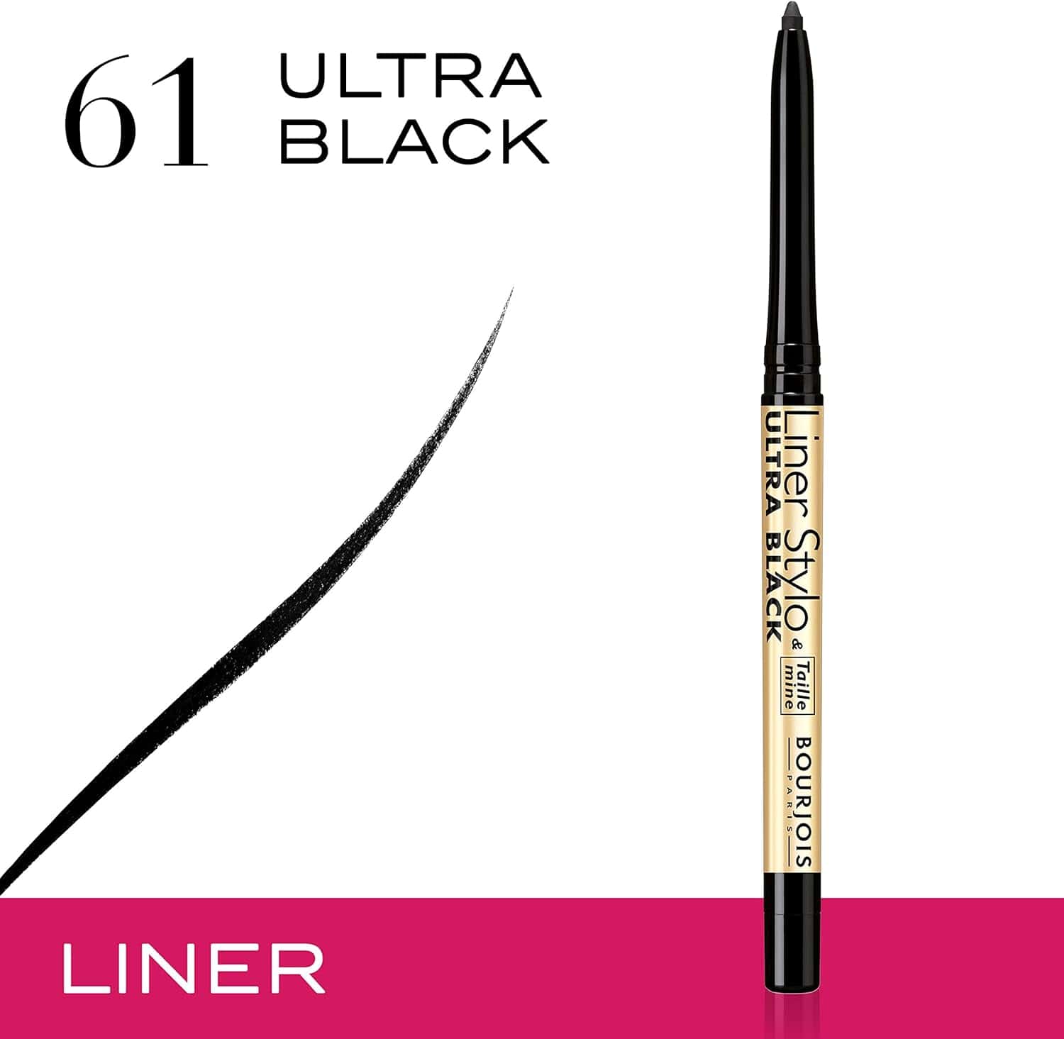 Buy Original Bourjois Eyeliner Stylo Crayon 61 Ultra Black Pencil - Online at Best Price in Pakistan