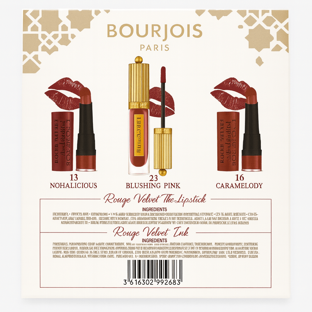 Buy Original Bourjois Rouge Velvet Trio Lipstick Kit - Online at Best Price in Pakistan