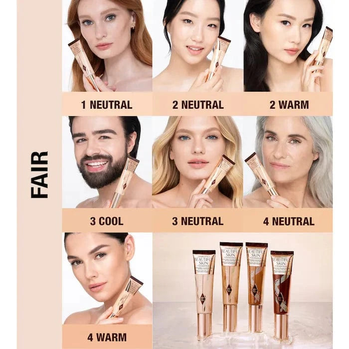 Buy Original Charlotte Tilbury Beautiful Skin Medium Coverage Liquid Foundation - 1 Neutral - Online at Best Price in Pakistan