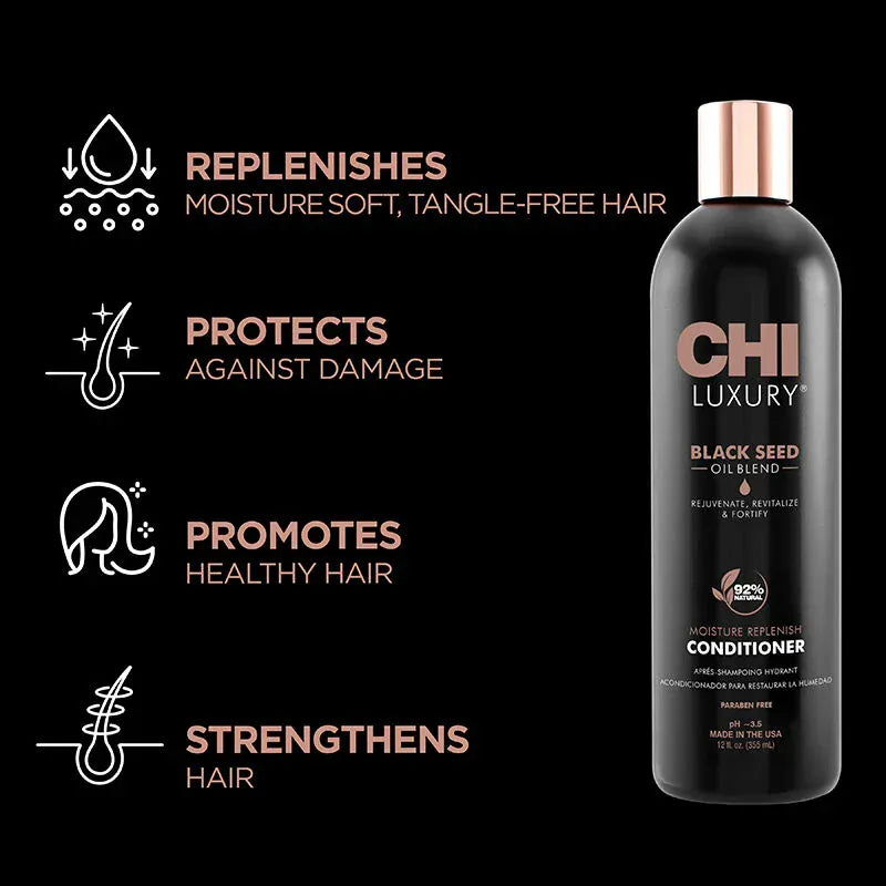 Buy Original CHI Luxury Black Seed Oil Blend Moisture Replenish Conditioner 355ml - Online at Best Price in Pakistan