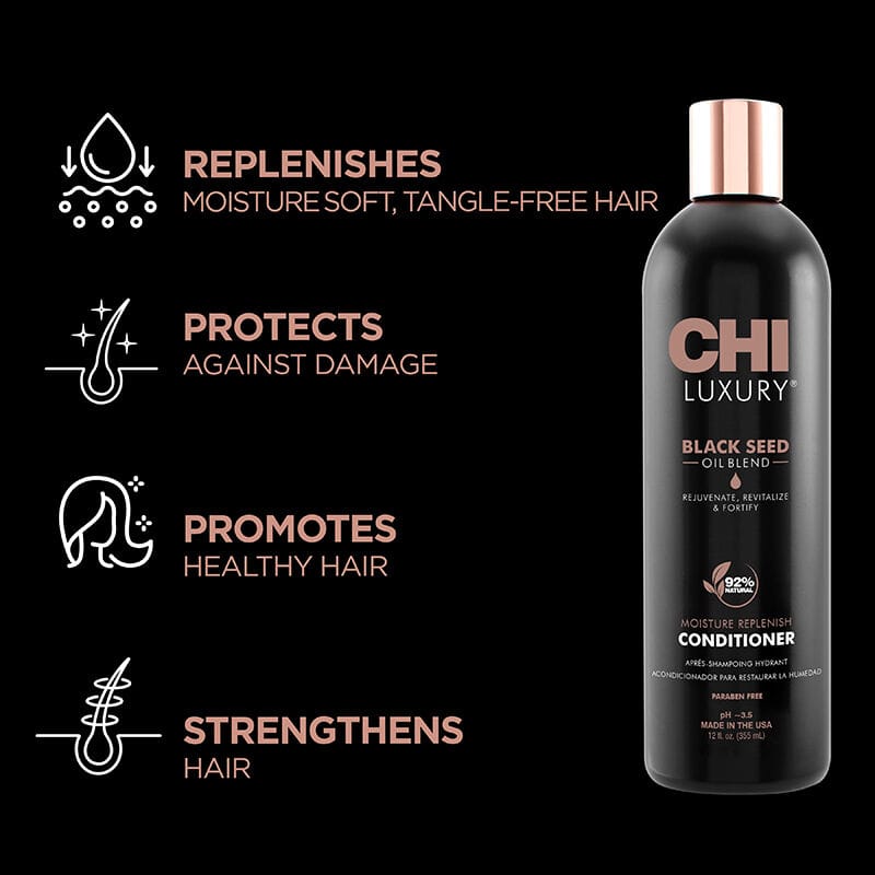 Buy Original CHI Luxury Black Seed Oil Blend Moisture Replenish Conditioner 355ml - Online at Best Price in Pakistan