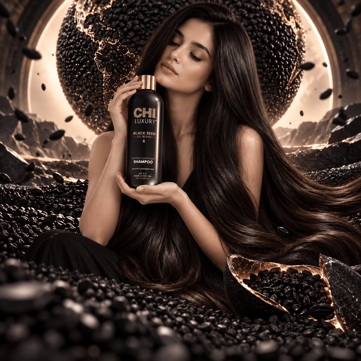 CHI Luxury Black Seed Oil Blend Gentle Cleansing Shampoo 355ml