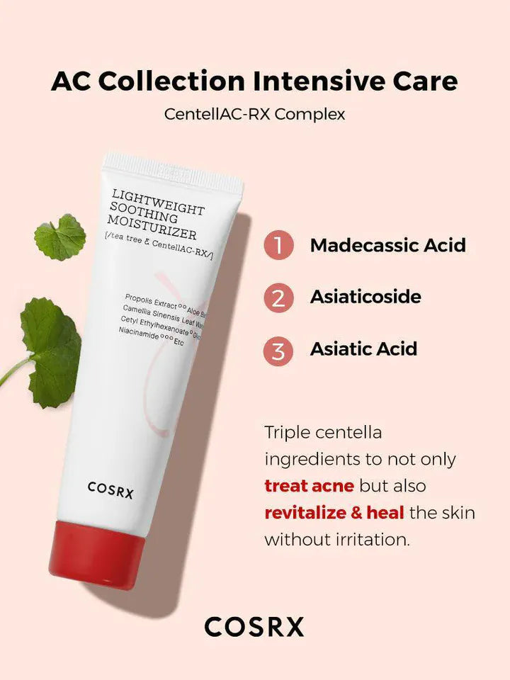 Buy Original COSRX AC Collection Lightweight Soothing Moisturizer 80ml - Online at Best Price in Pakistan