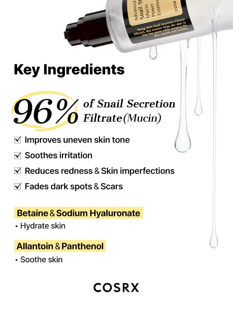 Buy Original COSRX Advanced Snail 96 Mucin Power Essence 100mL - Online at Best Price in Pakistan