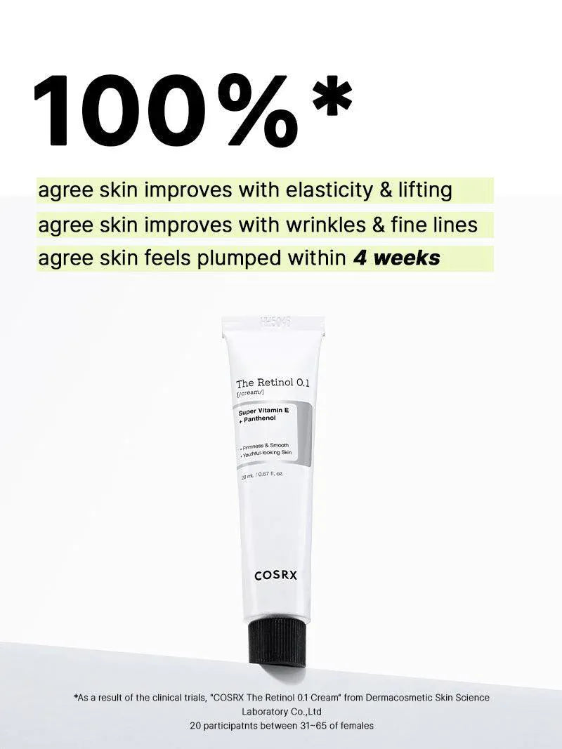 Buy Original COSRX The Retinol 0.1 Cream Super Vitamin E + Panthenol 20ml - Online at Best Price in Pakistan