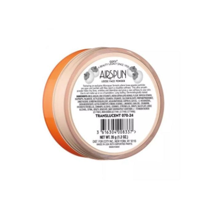 Buy Original Coty Airspun Loose Face Powder Translucent 070-24 Extra Coverage 65g - Online at Best Price in Pakistan