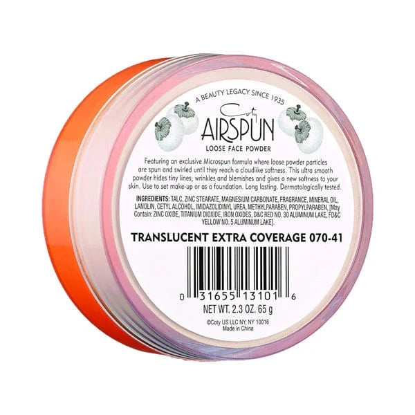Buy Original Coty Airspun Loose Face Powder Translucent Extra Coverage 65g - Online at Best Price in Pakistan