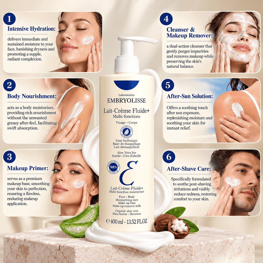 Buy Original Embryolisse Lait-Creme Fluid+ Aloe Vera Moisturizer 400ml - Online at Best Price in Pakistan