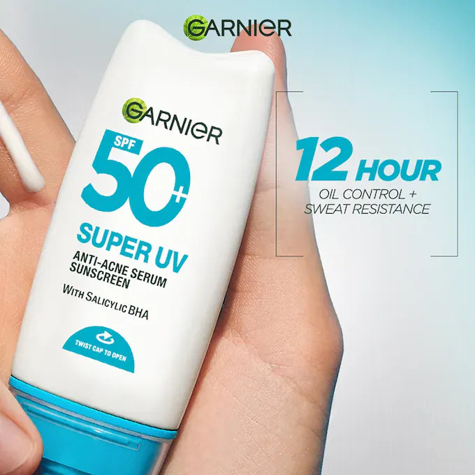 Buy Original Garnier Super UV Anti-Acne Serum Sunscreen SPF50+ 50ml - Online at Best Price in Pakistan