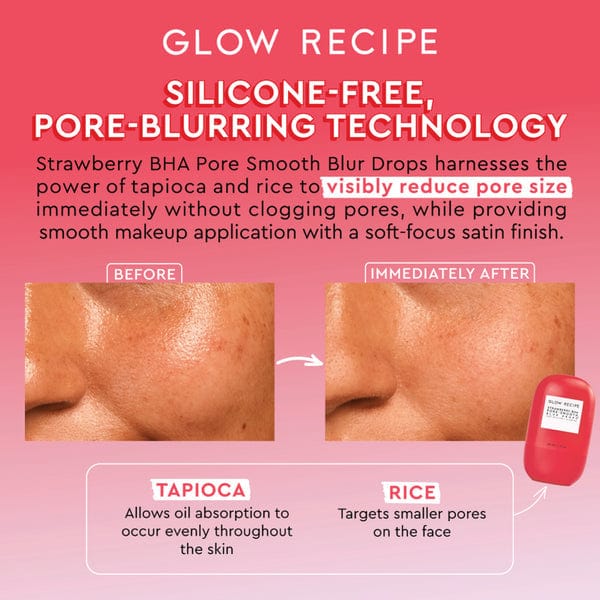 Buy Original Glow Recipe Strawberry BHA Pore-Smooth Blur Drops 30ml - Online at Best Price in Pakistan