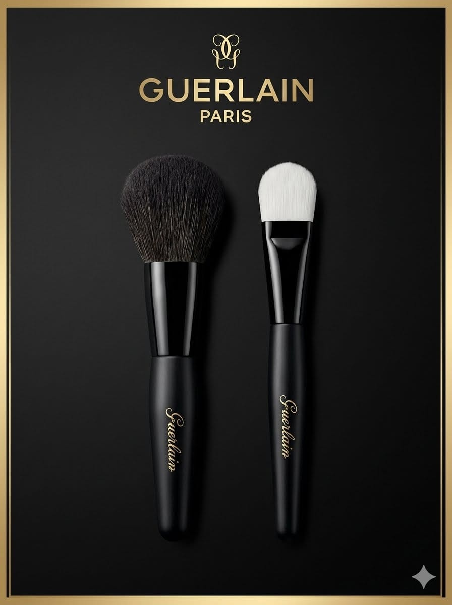 Buy Original Guerlain Travel Brush Duo – Powder & Fluid Foundation Brushes - Online at Best Price in Pakistan