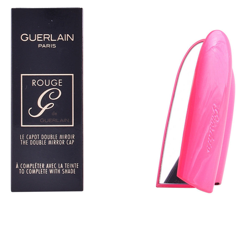 Guerlain Rouge G Pink Lipstick Case & Mirror Neon-Ista