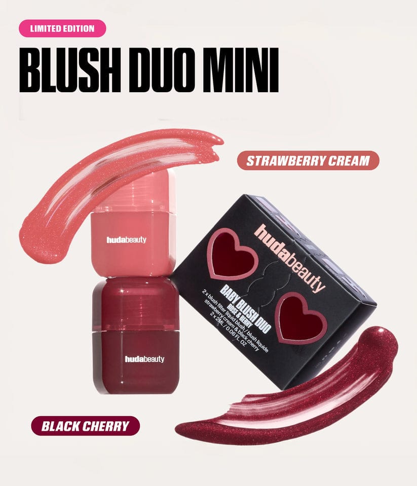 Buy Original Huda Beauty Baby Duo Blush Rose And Berry Travel Size - Online at Best Price in Pakistan