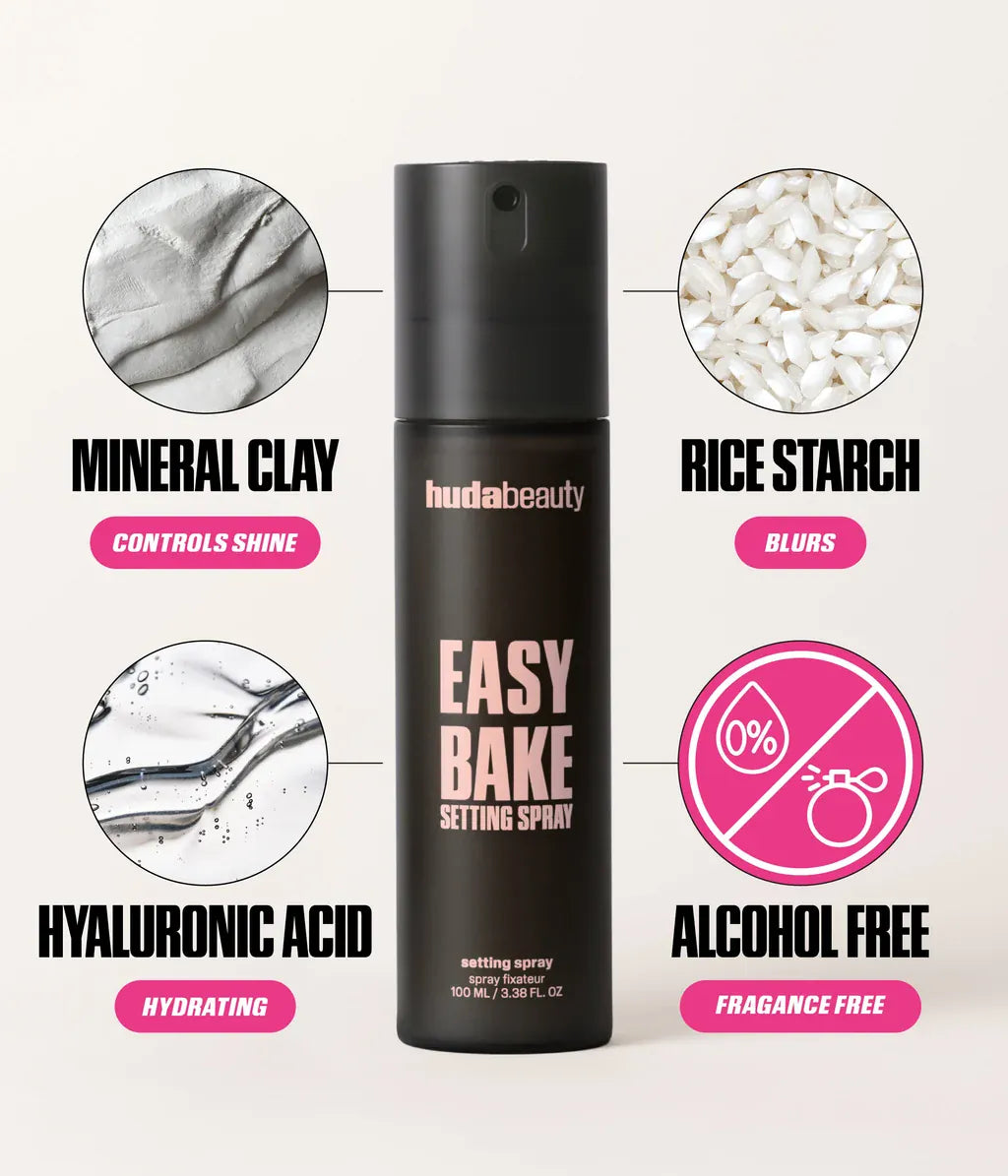 Buy Original Huda Beauty Easy Bake Setting Spray 100ml - Online at Best Price in Pakistan