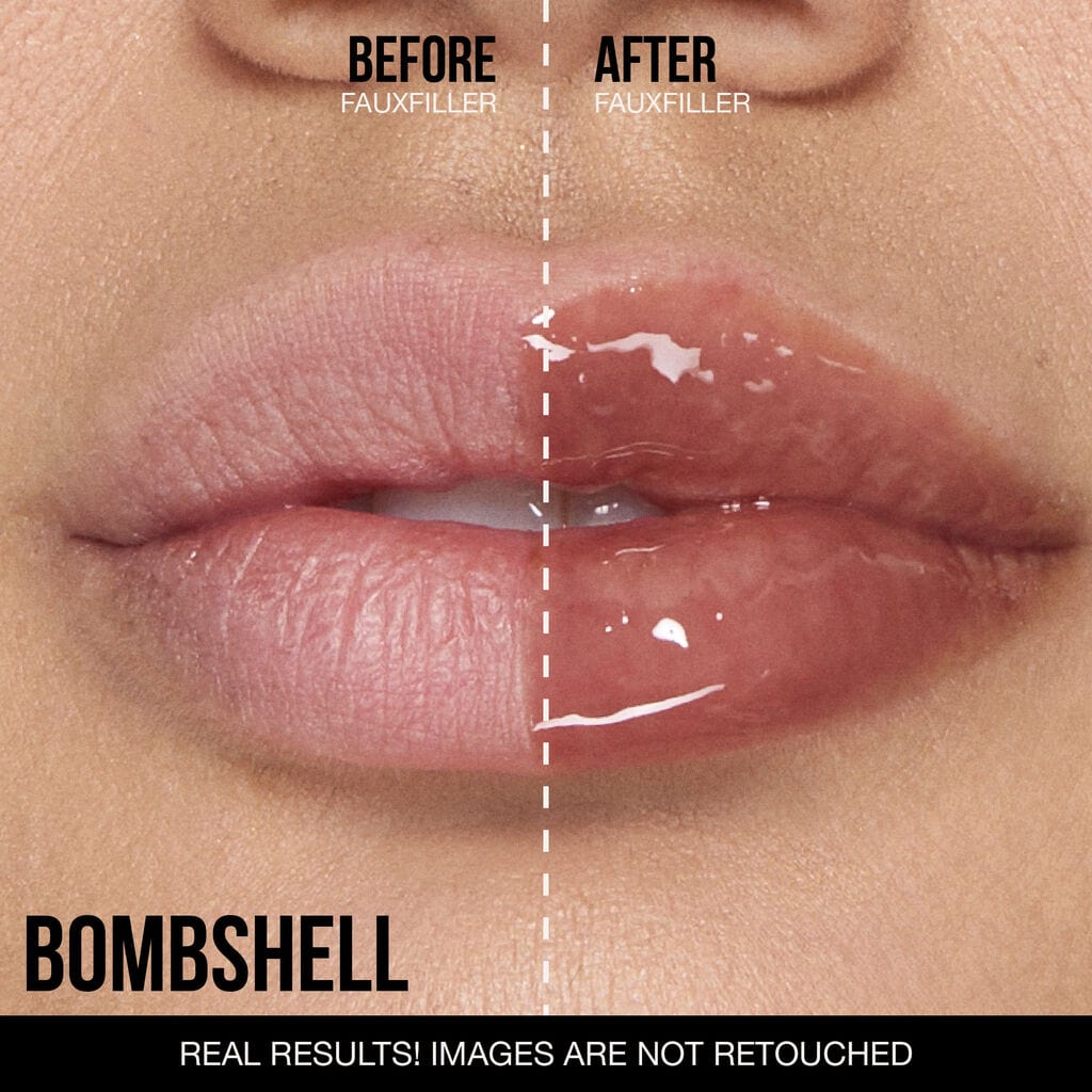 Buy Original Huda Beauty FAUX FILLER Extra Shine Lip Gloss Bombshell 3.9ml - Online at Best Price in Pakistan