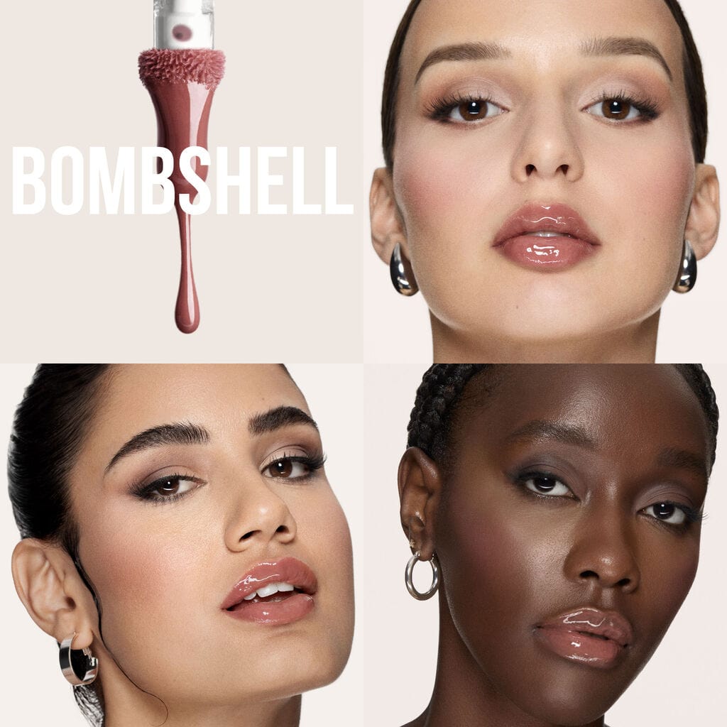Buy Original Huda Beauty FAUX FILLER Extra Shine Lip Gloss Bombshell 3.9ml - Online at Best Price in Pakistan