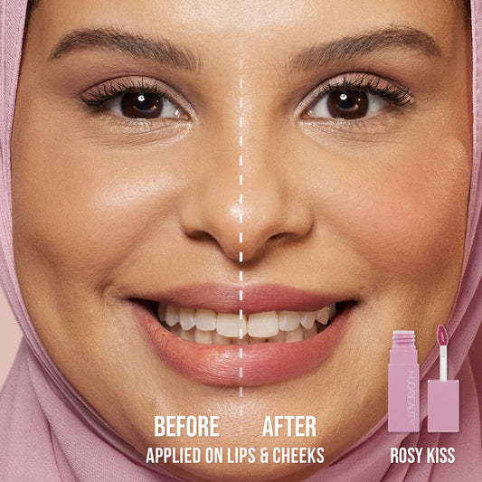 Buy Original Huda Beauty Lip Blush Creamy Lip & Cheek Stain Rosy Kiss - Online at Best Price in Pakistan